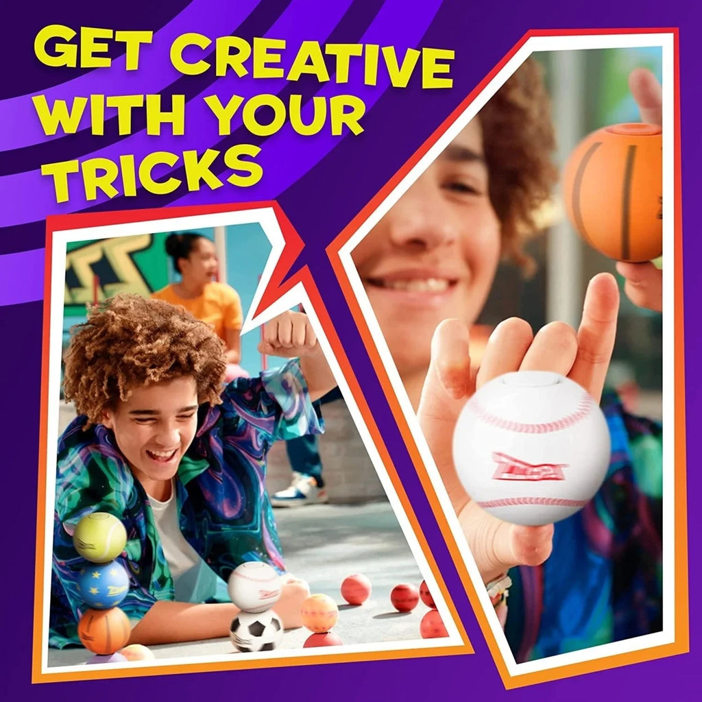 Fidget Stress Ball Mini Baseball Spin Bounce Toy I418
