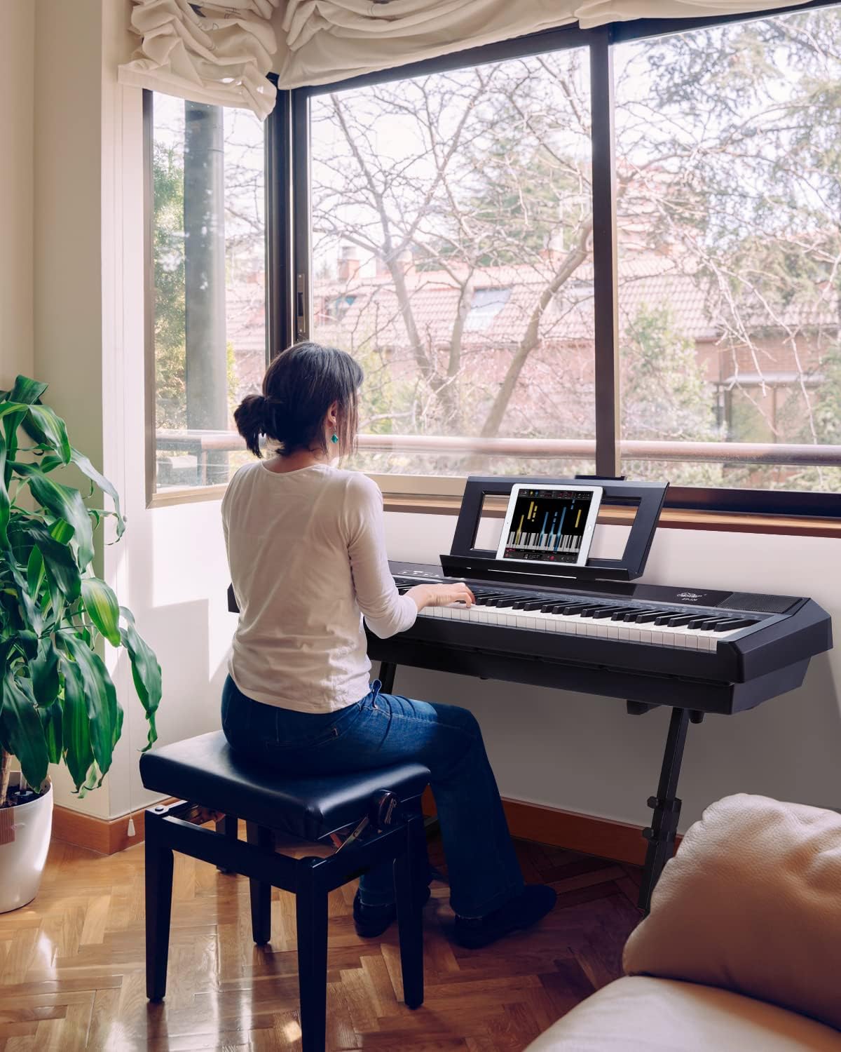 88-Key Weighted Digital Piano with Sustain Pedal N13698