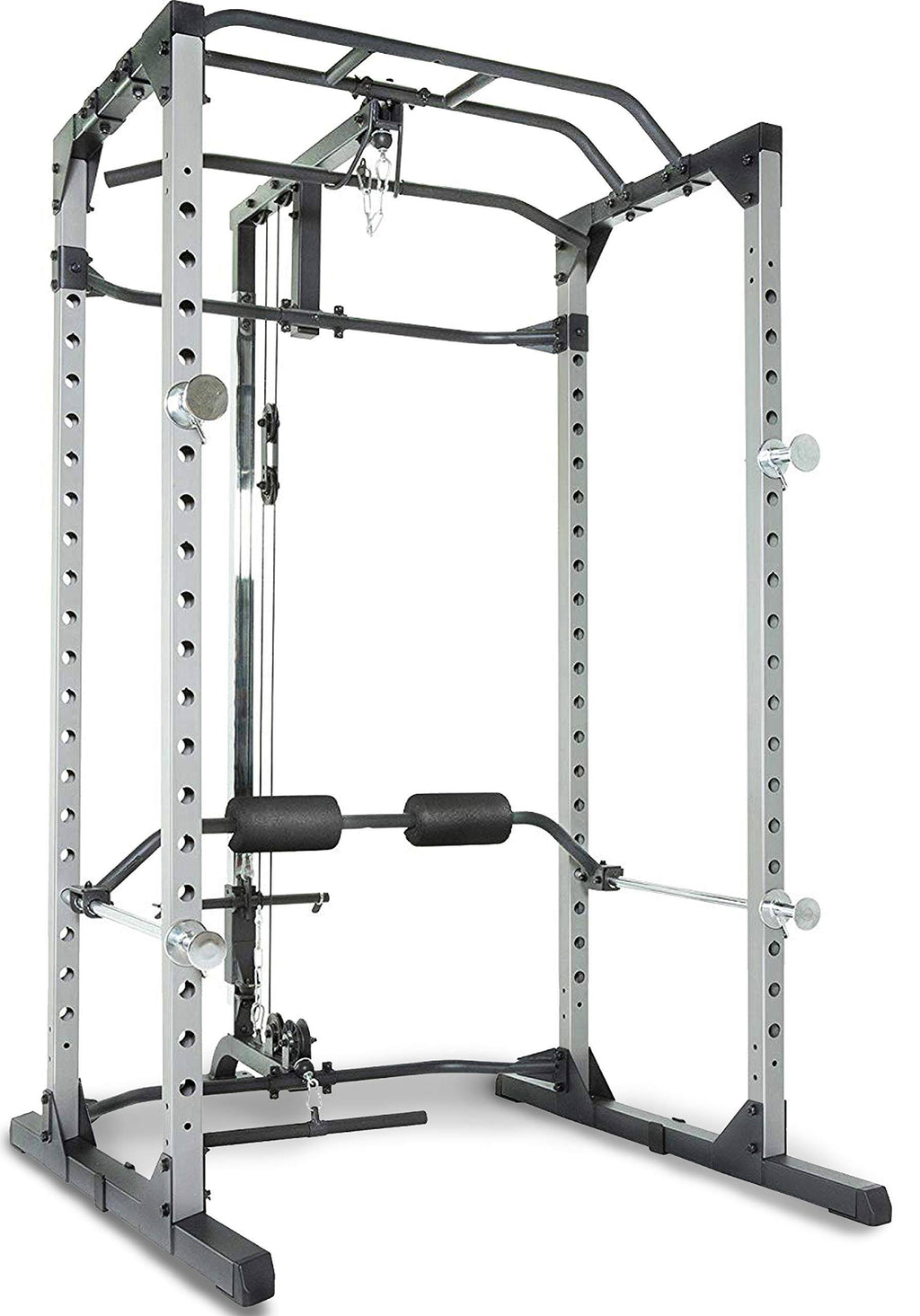 Power Cage with LAT Pull-Down Attachment and Adjustable Leg Hold-Down M9263