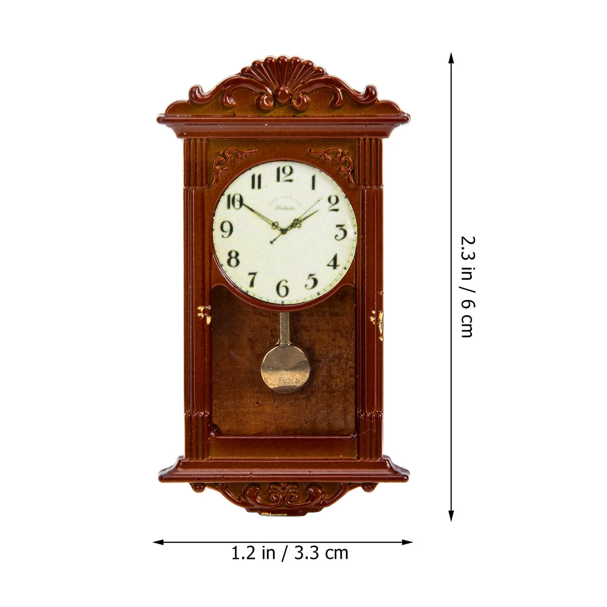 Metal Miniature Dollhouse Clock Y4470