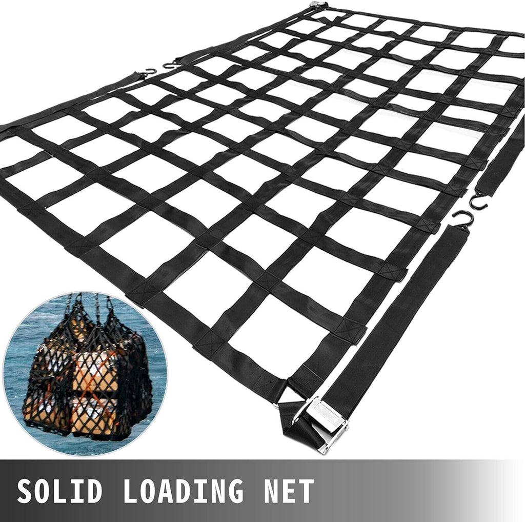 Heavy Duty Truck Bed Cargo Net with S-Hooks, 1100LBS, Pack of 2 D884