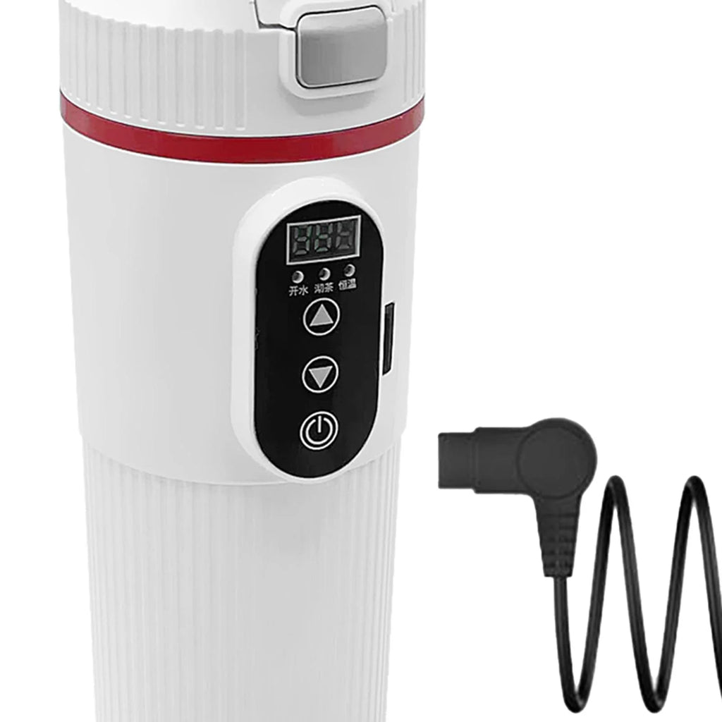 12V 24V Car Electric Water Kettle Tea Coffee Kettle DC Powered Fast Heating 22x7cm Water Boiler Heater Portable C50394