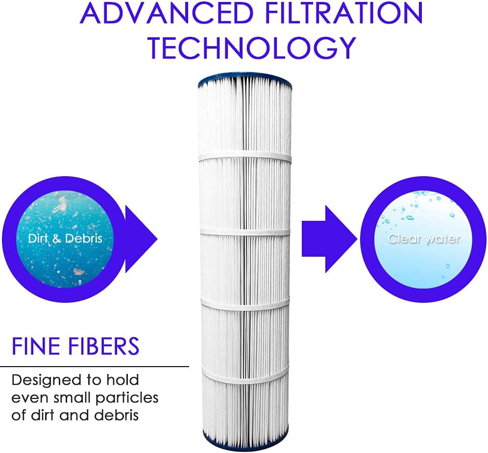 4 Pack Replacement Pool Spa Filter Cartridge, White P916776