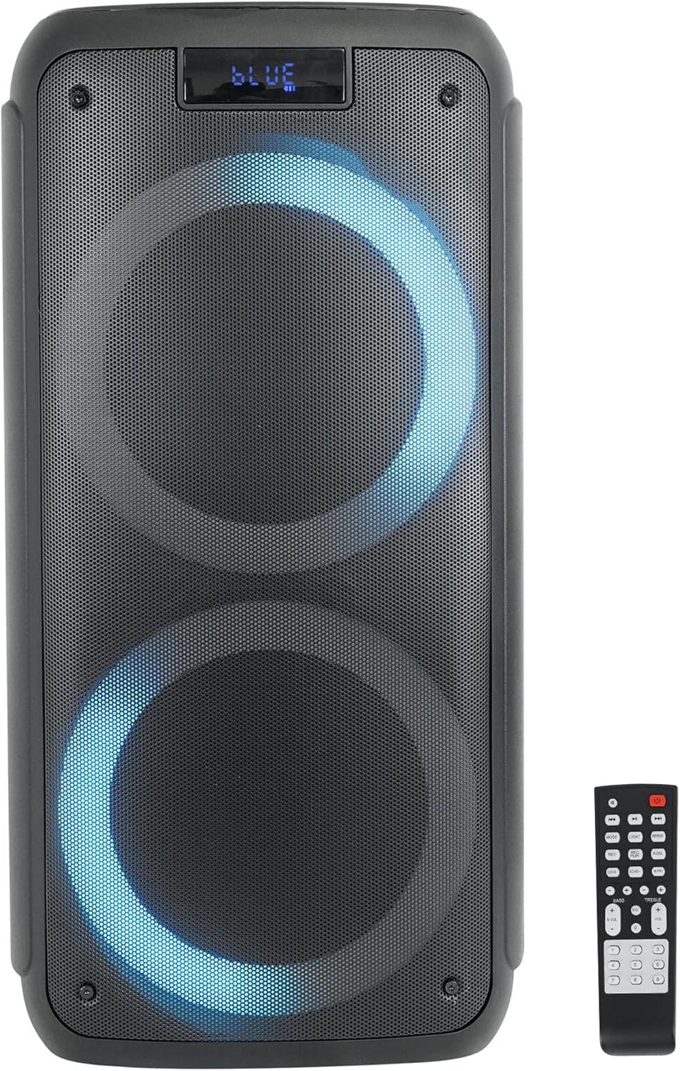 Dual 6.5" Portable Bluetooth Speaker with Sound Activated Lights U283354