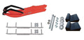 Red BX Snowmobile Skis with 6" Shaper Bars Complete Kit M682907