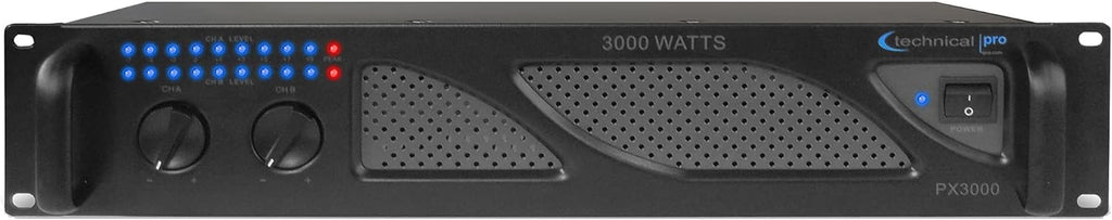 3000 Watts 2-Channel DJ Power Amplifier D628286
