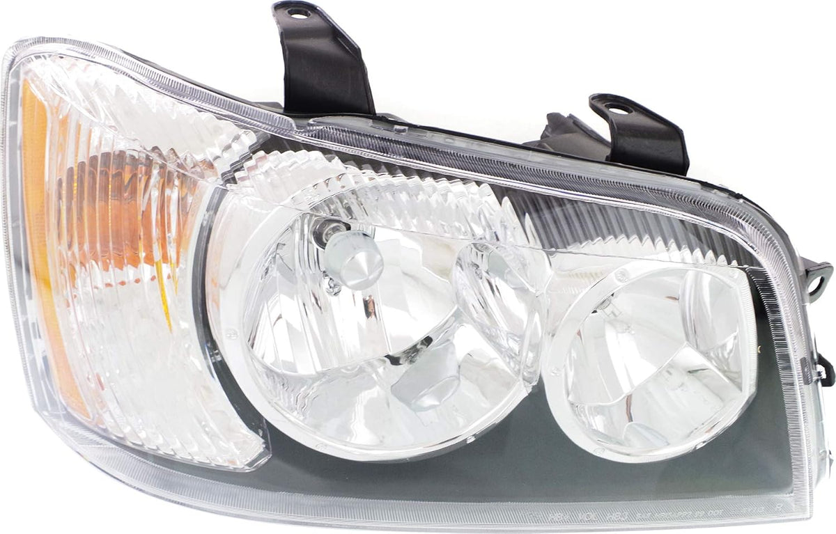 Headlight Set of 2 Clear Lens Halogen With bulbs W33693