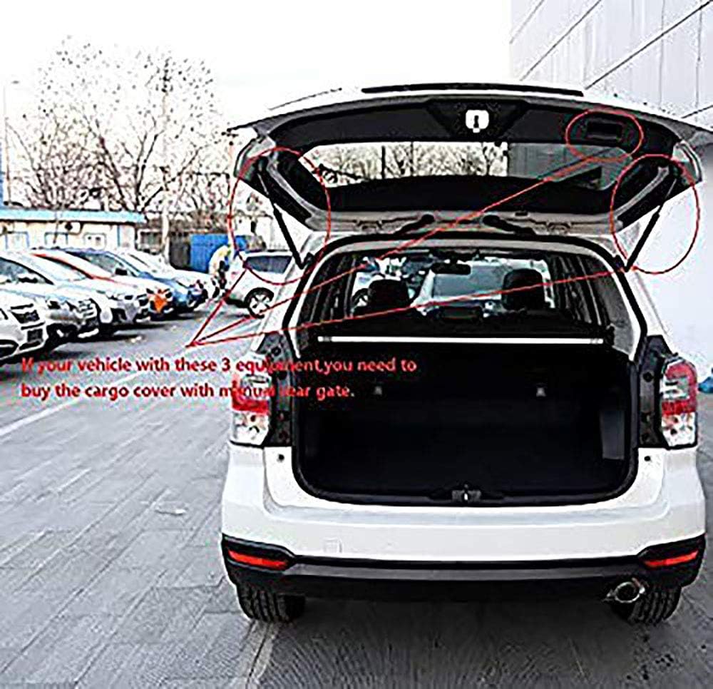 Retractable Cargo Cover for Subaru Forester Black J624