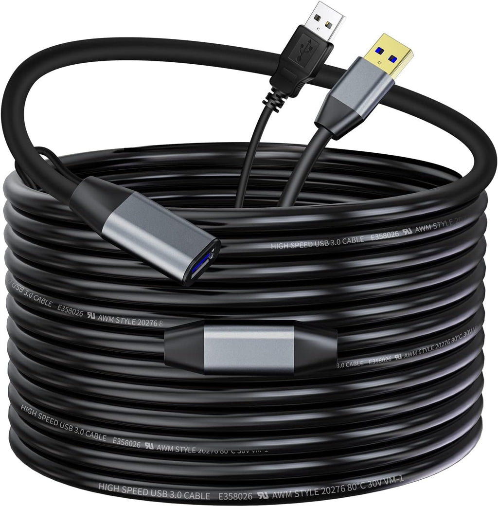 USB 2.0 Type A Male to A Female Active Repeater Extension Cable 65ft L747227