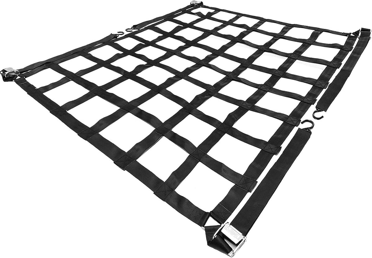 Heavy Duty Truck Bed Cargo Net with S-Hooks, 1100LBS, Pack of 2 D884