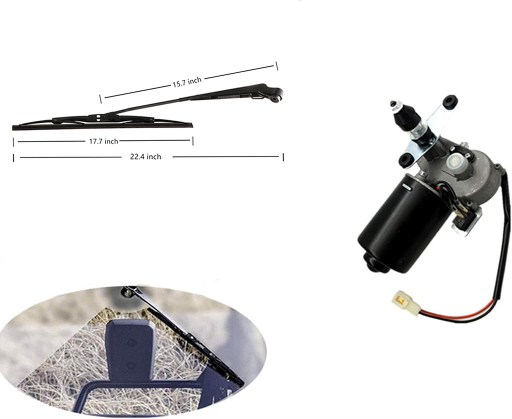 12V Universal Electric Windshield Wiper Motor Kit for UTV ATV Windshields T313