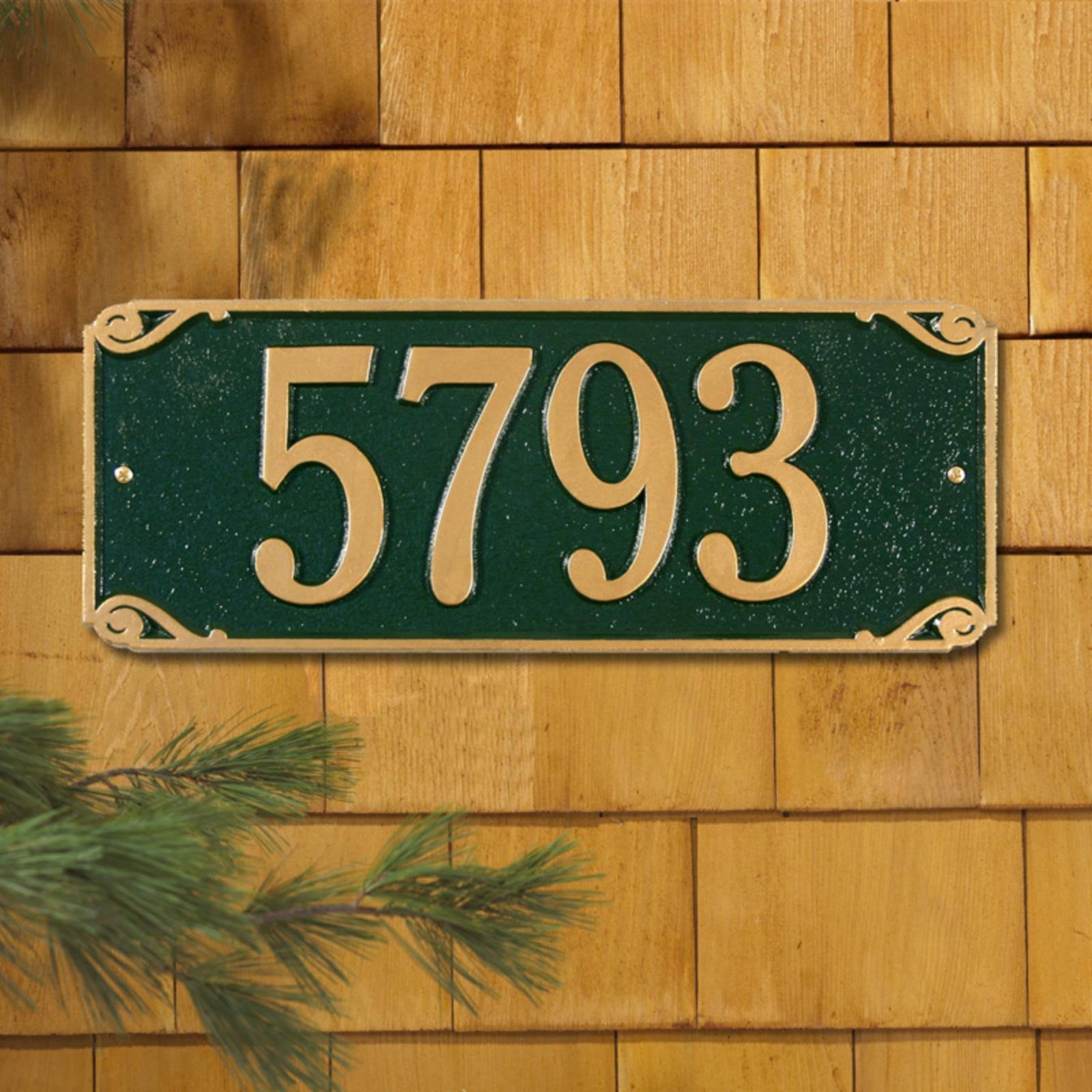 Red/Gold Letters Wall Plaque S743