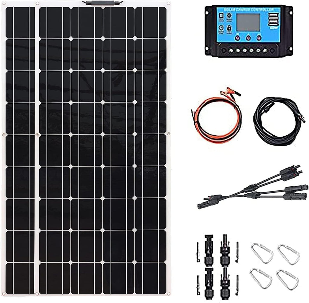800W Flexible Monocrystalline Solar Panel Kit with 40A Controller C74007