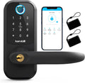 Fingerprint Smart Lock Door Lock, 5-in-1 Keyless Entry Keypad Door Lock with Reversible Handle P1282