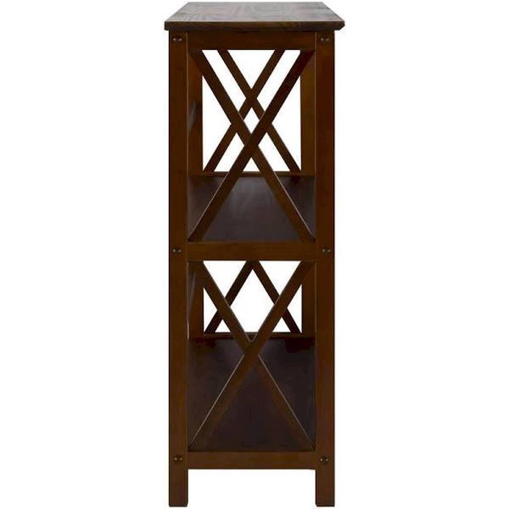 Brown Open Bookcase W252