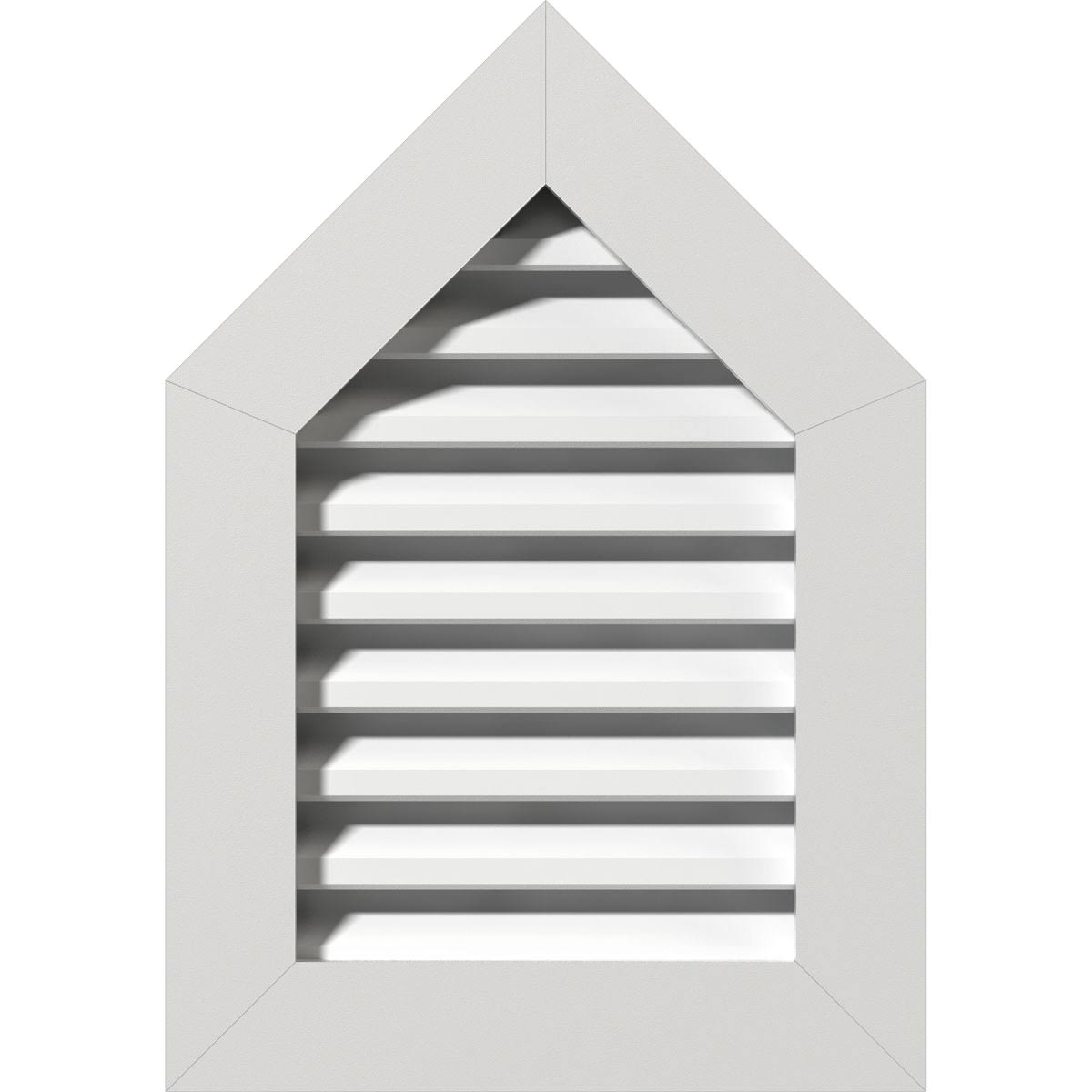 PVC Gable Vent with 1 inch Frame Size X340