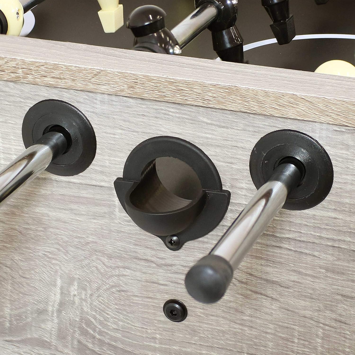 54.5-Inch Indoor Foosball Table with Gray Distressed Wood Look N846