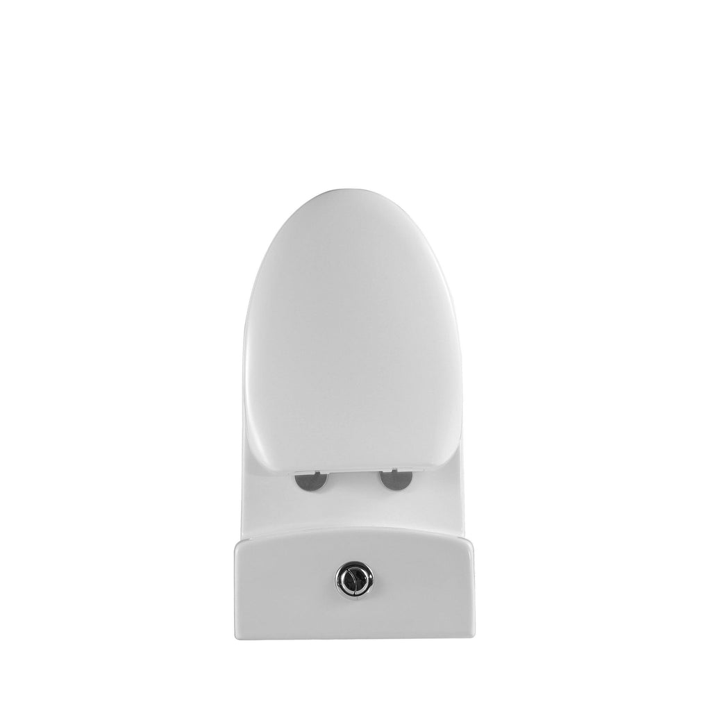 White Contemporary Elongated Toilet G99146
