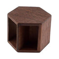 Walnut Hexagonal End Table Dollhouse Miniature Furniture D395