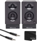 Powered Studio Monitors with Isolation Pads and Stereo Mini Cable N78897
