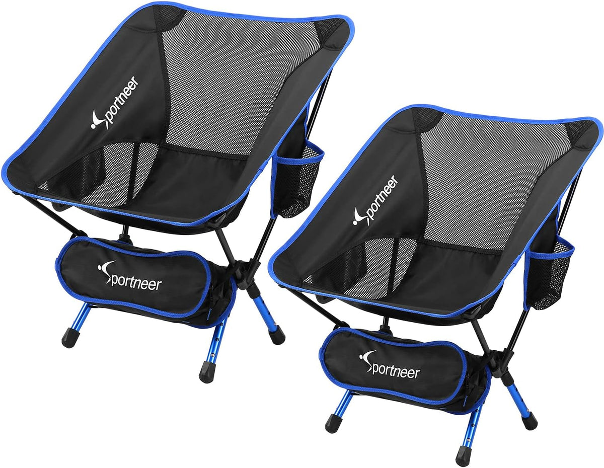 Camping Chair 2 Pack Ultralight Compact Folding Chair with Carry Bags M97938