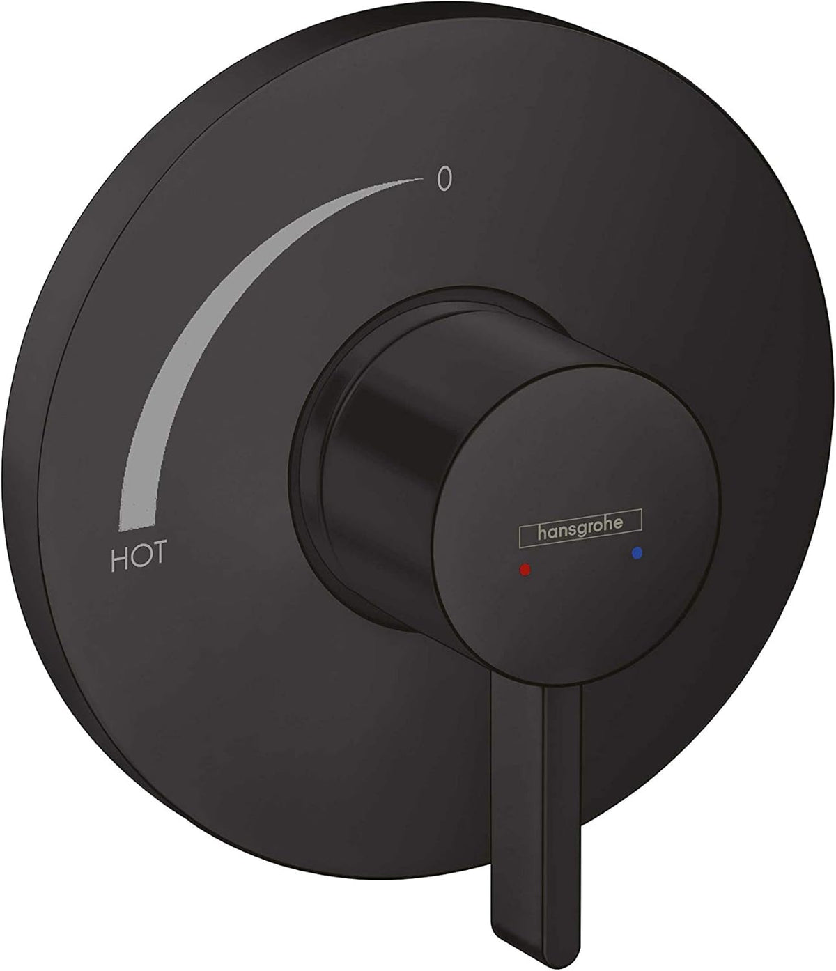 Matte Black 6-inch Wide Shower Valve Trim L754