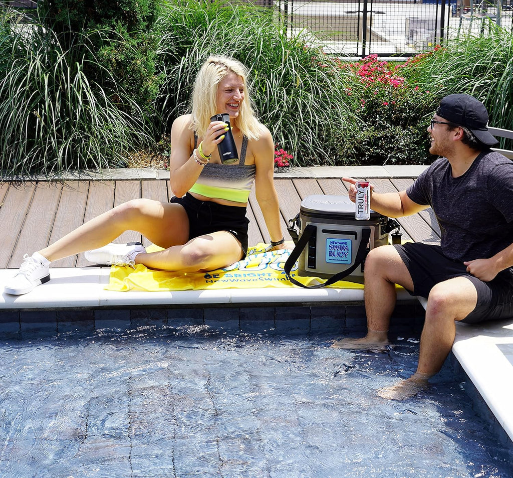 Swim Buoy Soft Cooler Bag, 20 Can, Large Leak-Proof Portable Cooler with Bottle Opener & Removable Shoulder Strap O41551