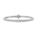 10K White Gold Lab Grown Diamond Tennis Bracelet 7" C654881