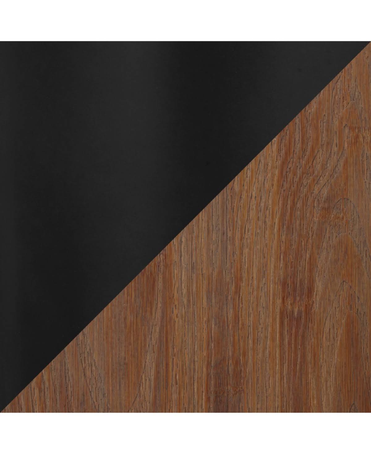 Industrial Counter Table in Black Metal and Brown Wood K4973