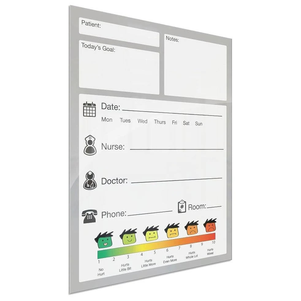 Magnetic Glass Whiteboard 24x18 W8087