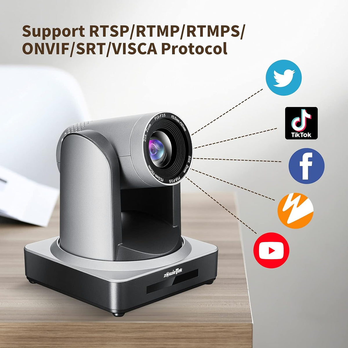 20X PTZ IP Camera with HDMI and 3G-SDI Outputs L403392