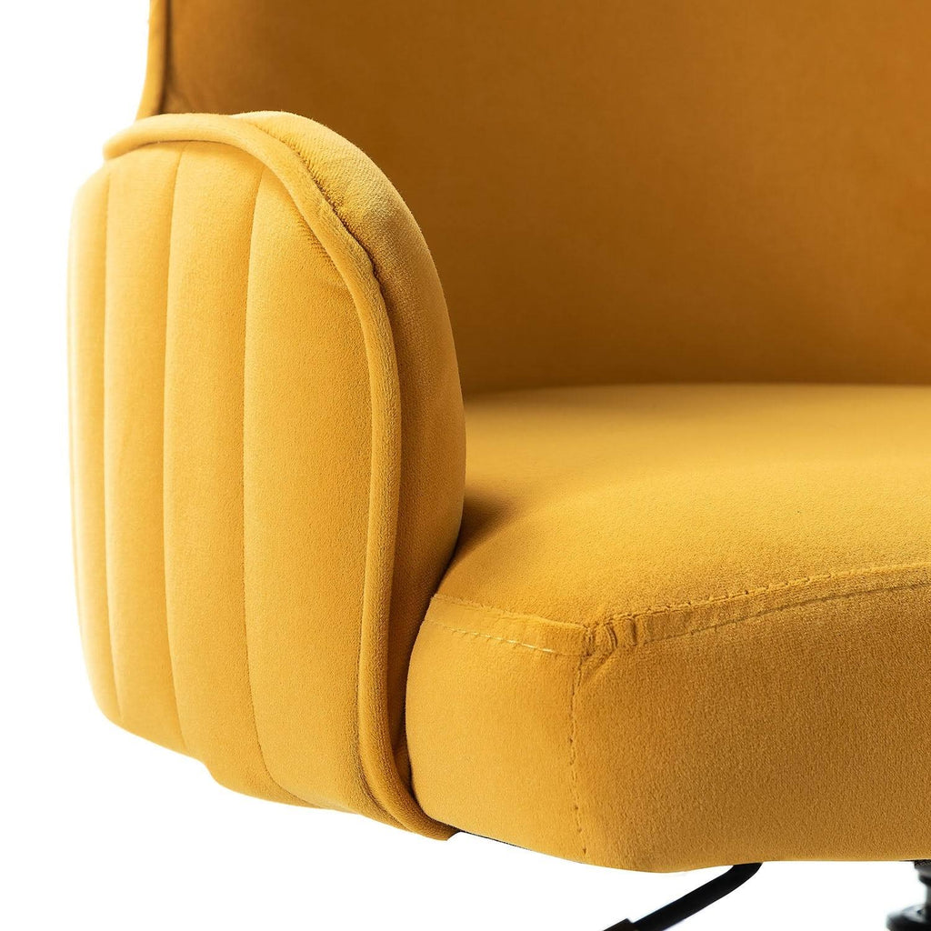 Blue Task Chair with Golden Base J12368