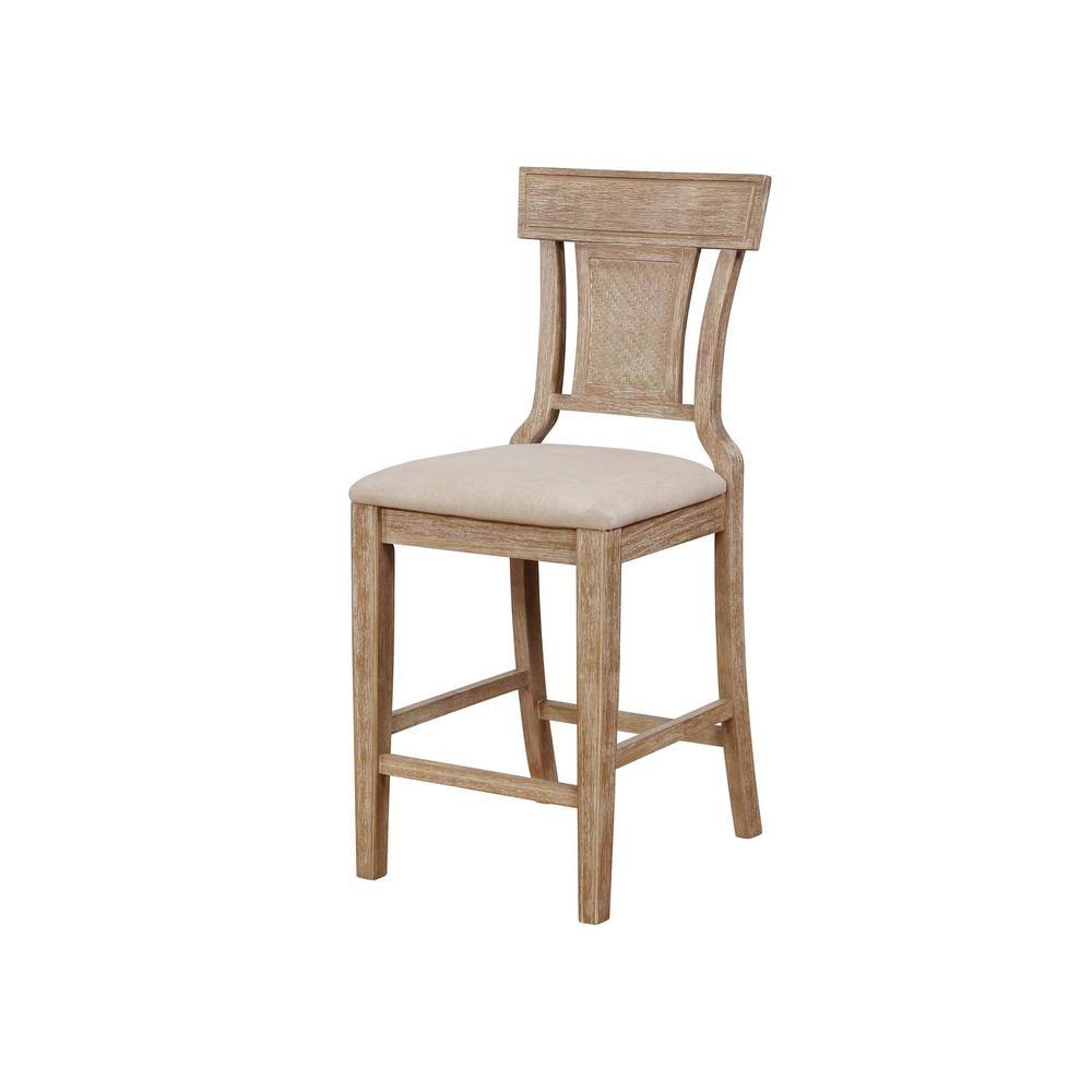 Rustic Brown with Grey Wash Counter Stool B14278