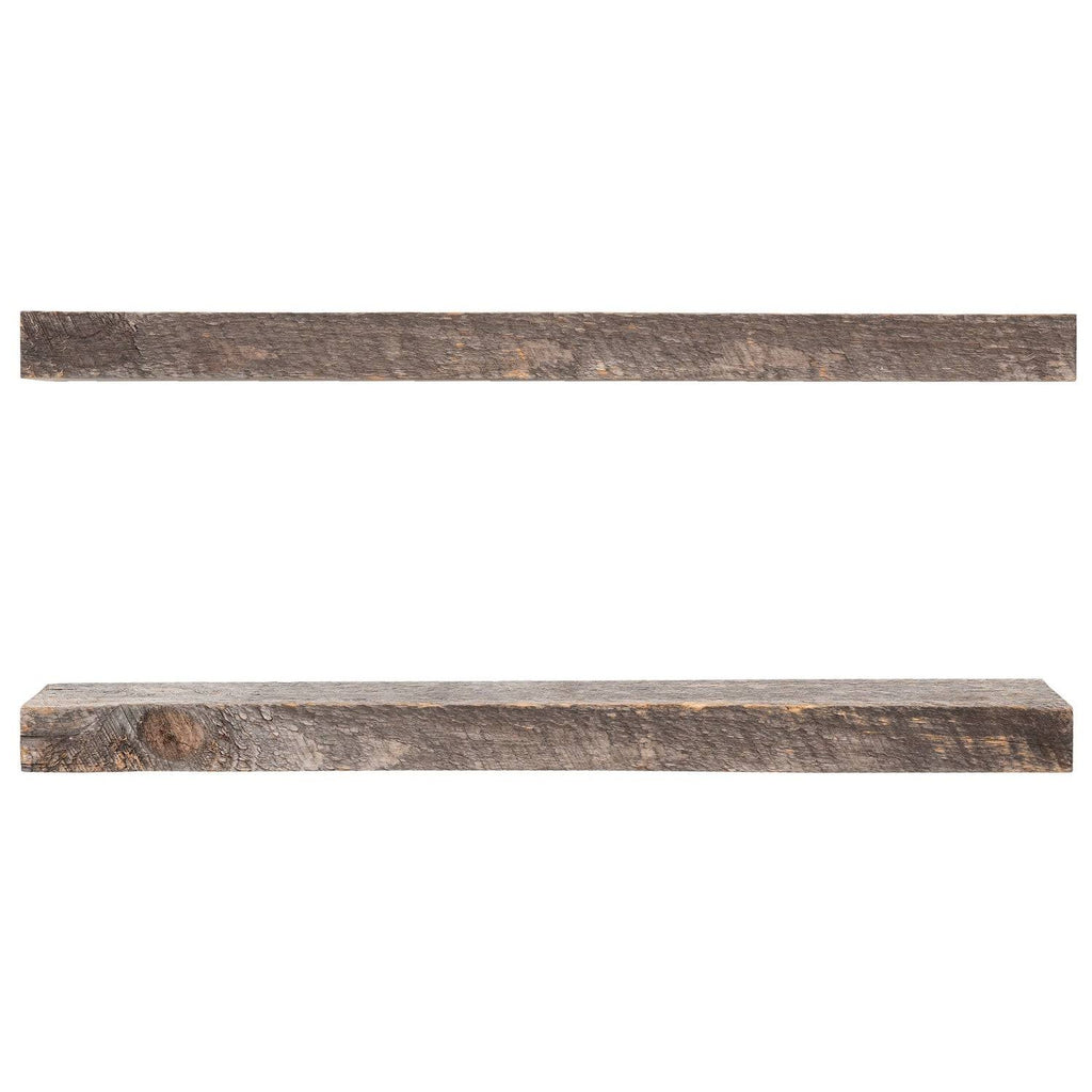 Rustic Wood Wall Shelf Set of 2 C9636