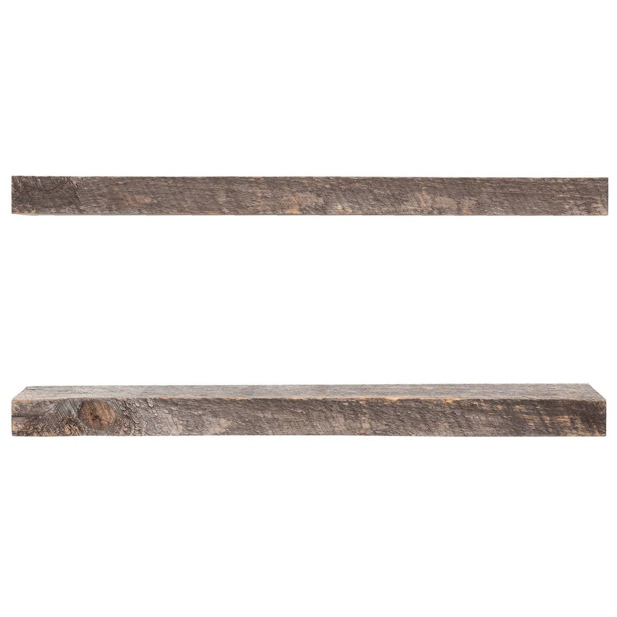 Rustic Wood Wall Shelf Set of 2 C9636