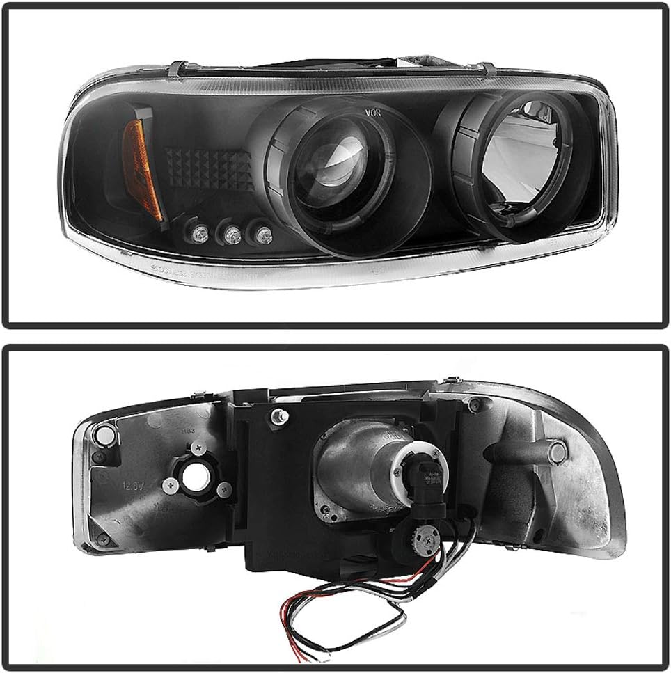 Black Housing Projector Headlights Assembly C98692