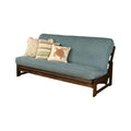 Full-size Futon Cover in Linen Aqua Blue Fabric Z819668