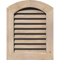 Arch Top Gable Vent, Smooth Pine, Unfinished I1658