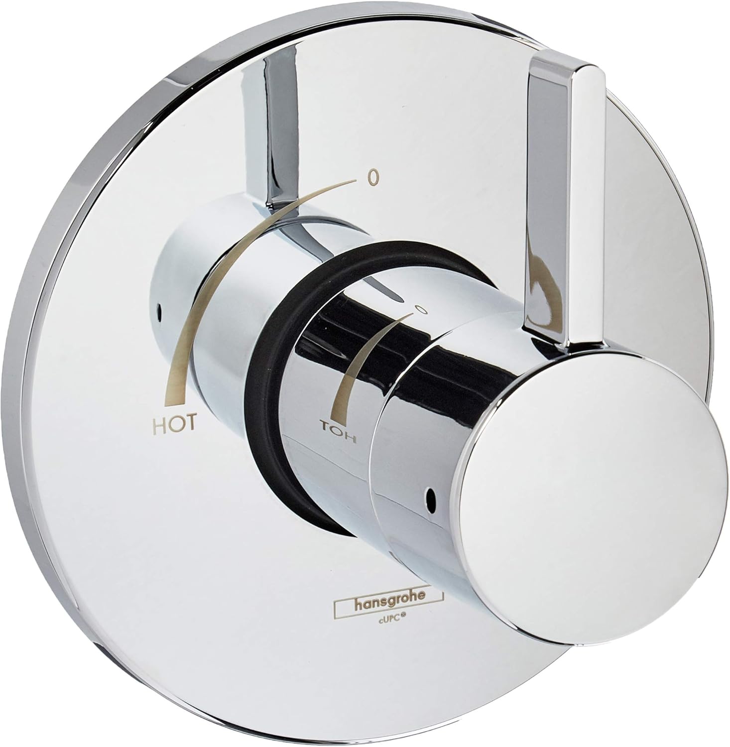 Matte Black 6-inch Wide Shower Valve Trim L754