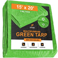 Green Poly Tarps 15 x 20 - Case of 6 W232861