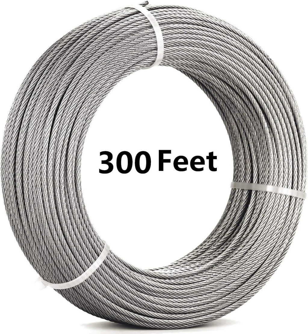 1/8 Stainless Steel Aircraft Wire Rope 200 Feet T 316 Marine Grade E459