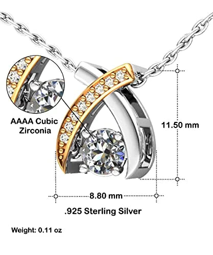 Wife Wishbone Dancing Necklace O659