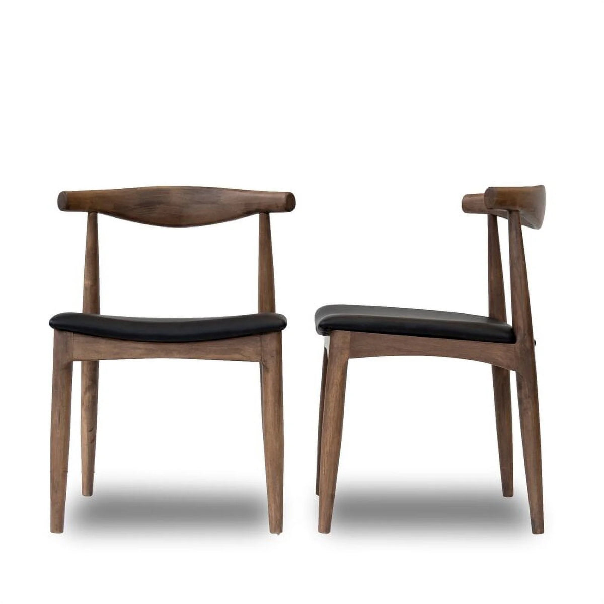 Black Faux Leather Dining Chair (Set of 2) V928537