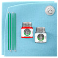 Prussian Blue Metallic Automotive Touch Up Paint Jar E5245