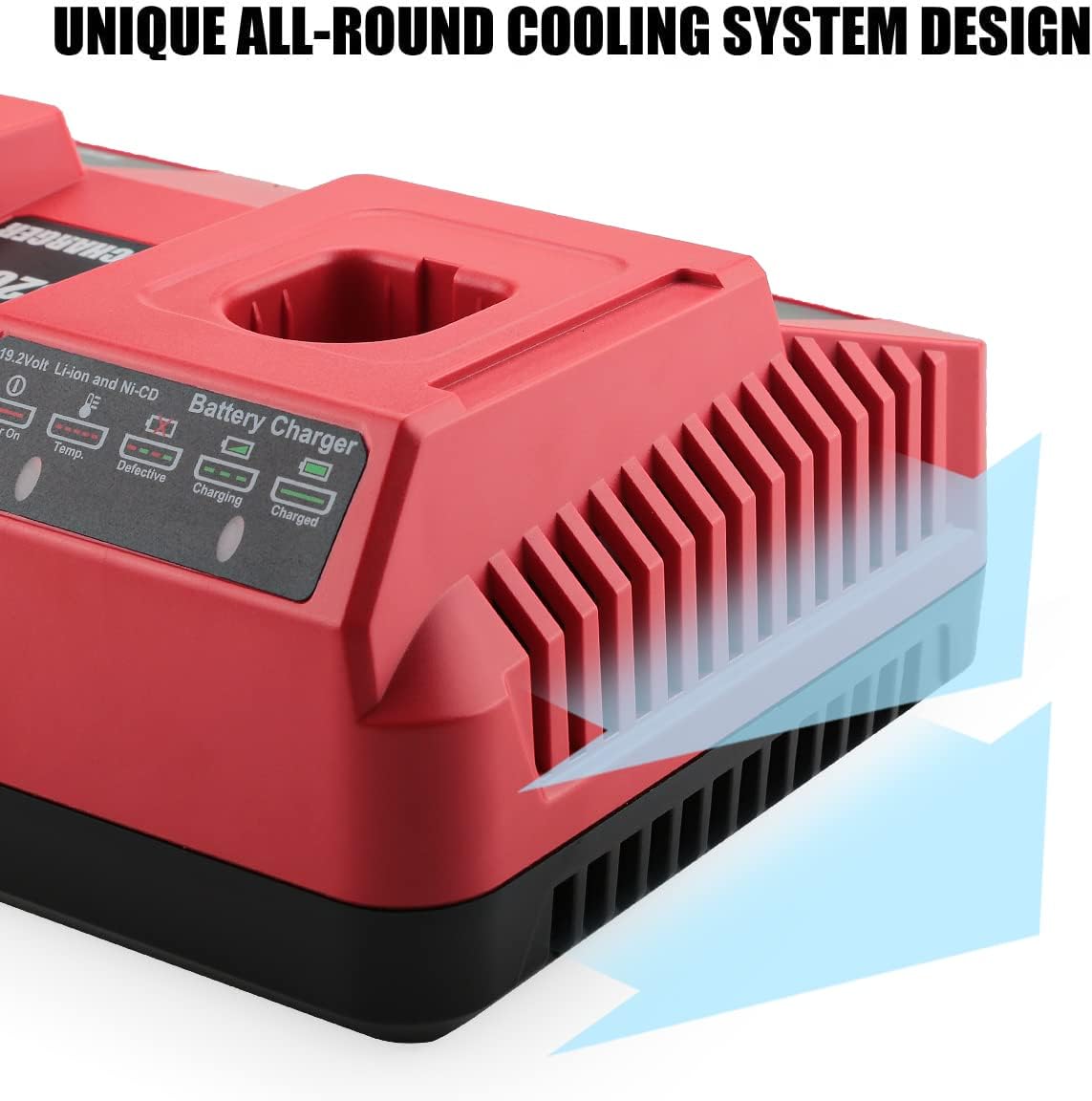 Dual Port Battery Charger for Craftsman C3 19.2-Volt Ni-Cd Lithium-Ion Battery Pack of 2 E39219