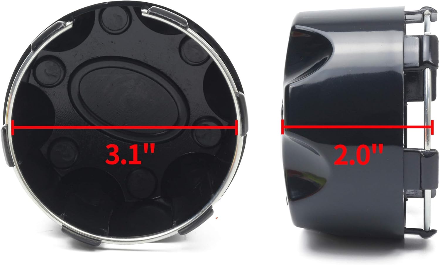 4PCS Black Hub Cap Wheel Center Cap E566