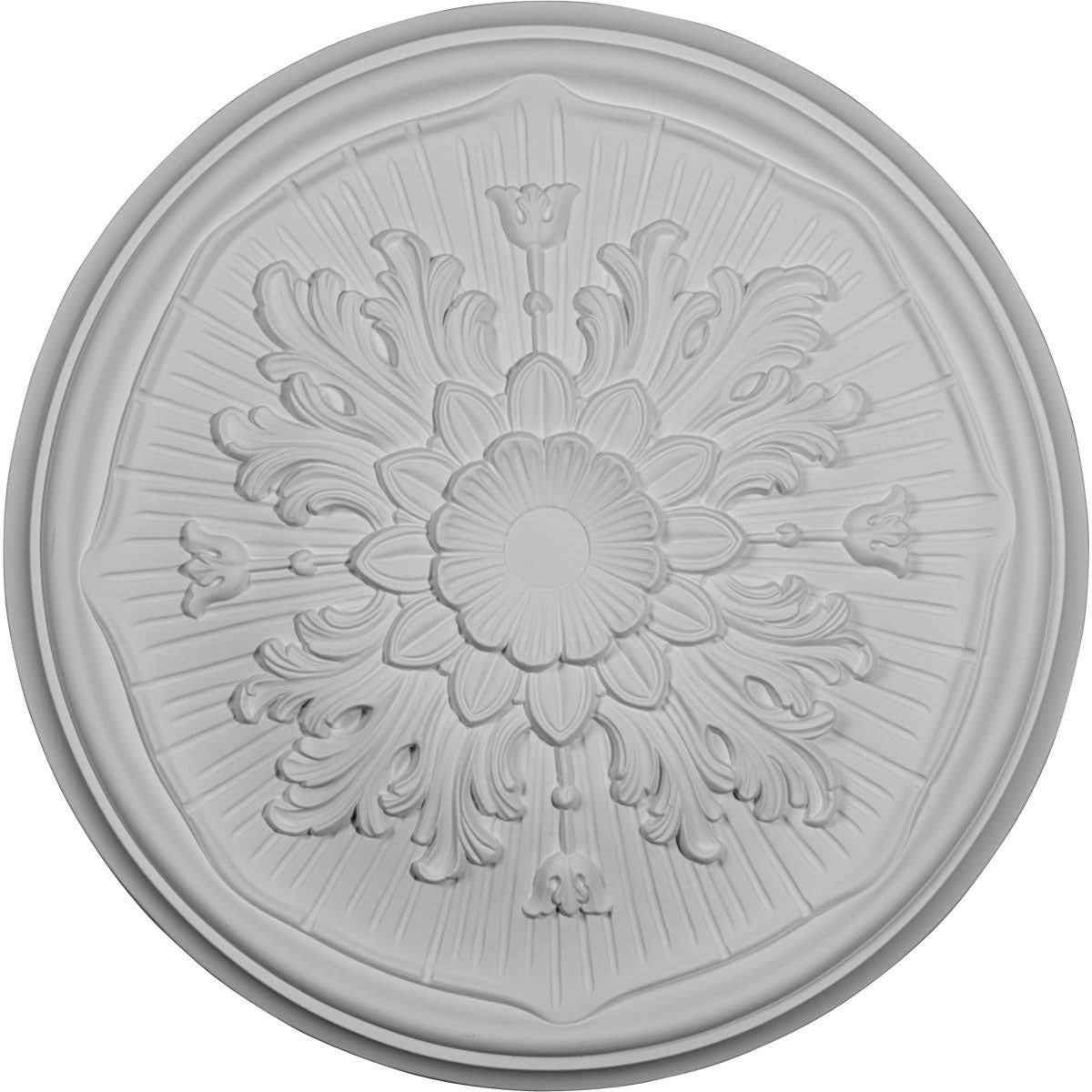 Hand-Painted Polished Copper Ceiling Medallion A5617