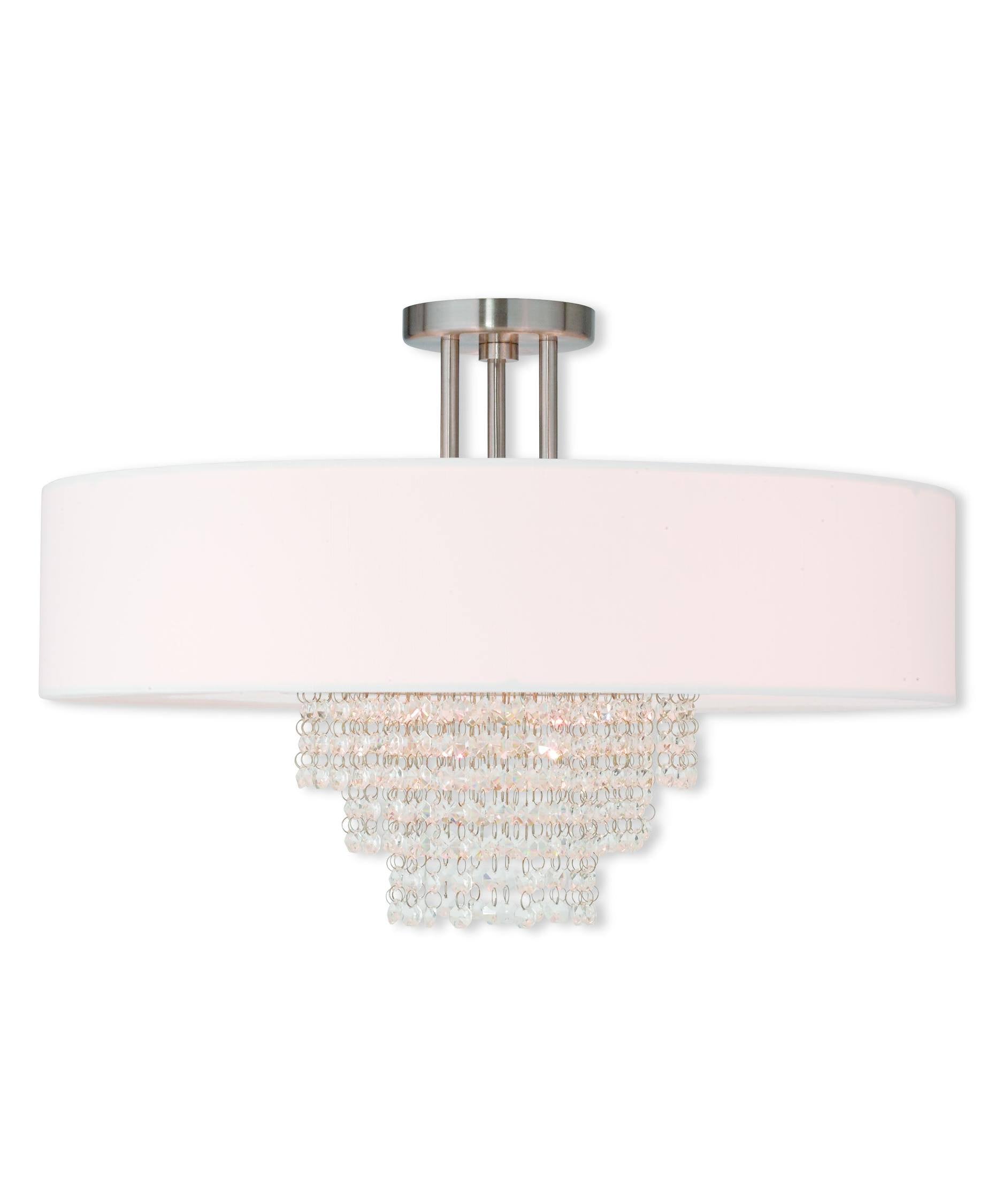 5-Light Ceiling Mount, Brushed Nickel S4241