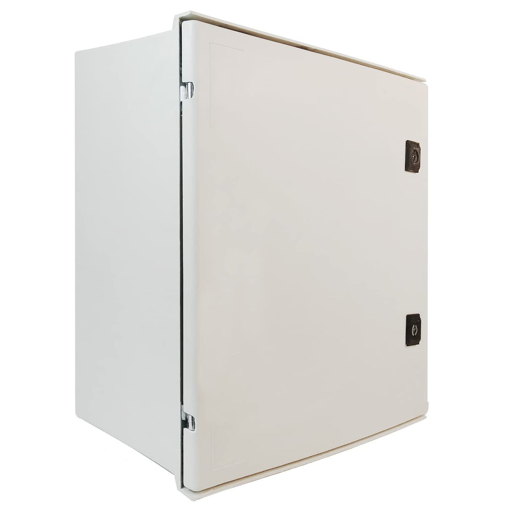 Fiberglass Wall-Mounted Electrical Enclosure with Hinges & Quarter-Turn Latches K287540