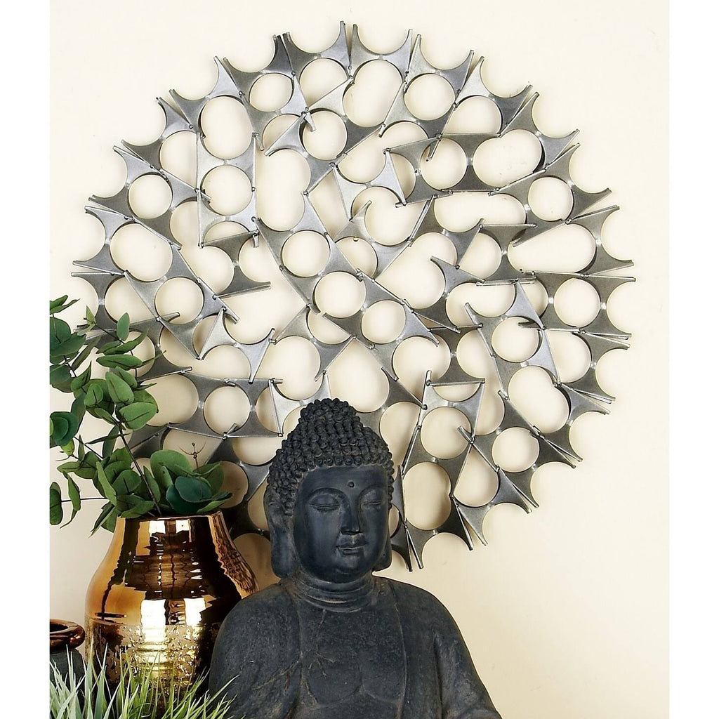 Metal Wall Decor (Set of 3) Silver Y40536